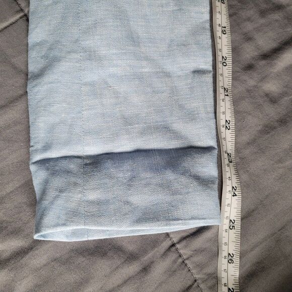 Gap Womens Linen Blend Blazer Size 8 Light Blue One Button Single Breasted Nwt - Picture 7 of 9